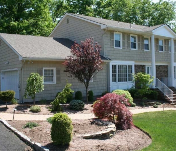 Wood Shingle with Brick Siding